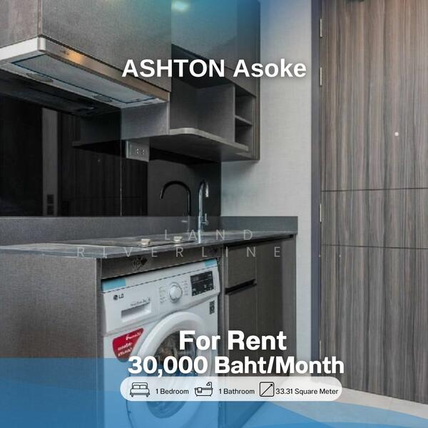 ASHTON Asoke, Bangkok, 131 Asoke Montri Road, Khlongtoei Nua, Watthana, Bangkok, 1 Bedroom, 33 sqm, Condo For Rent, by Land Riverline Real Estate, 11781123 - DDproperty.com