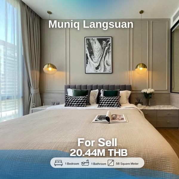 Muniq Langsuan : มิวนีค หลังสวน, กรุงเทพ, ซอยต้นสน, ลุมพินี, ปทุมวัน, กรุงเทพ, 56 ตร.ม., คอนโด ขาย, โดย Land Riverline Real Estate, 11781441 - DDproperty.com