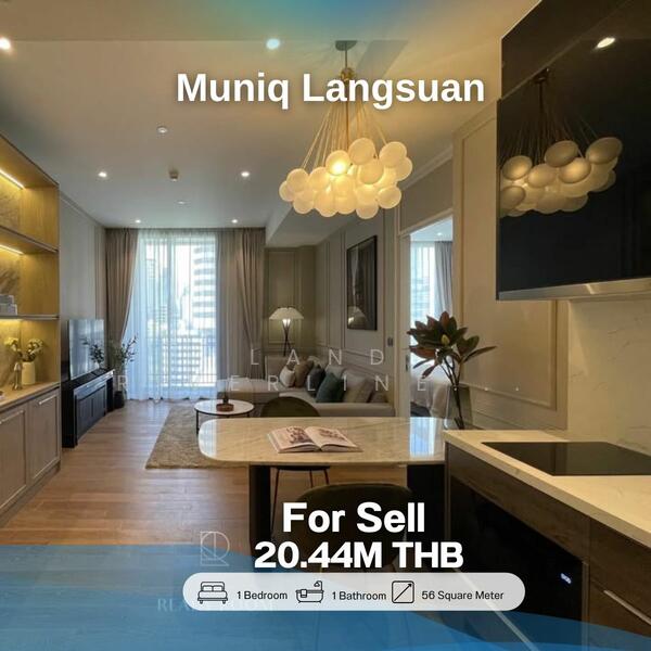 Muniq Langsuan, Bangkok, Soi Tonson, Lumphini, Pathum Wan, Bangkok, 1 Bedroom, 56 sqm, Condo For Sale, by Land Riverline Real Estate, 11781441 - DDproperty.com