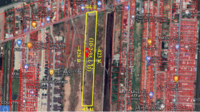 ขาย - ขายที่ดินคลอง 9 ติดถนนรังสิต-นครนายก ย่านหมู่บ้านจัดสรร ใกล้โลตัสคลอง 7, ปทุมธานี
