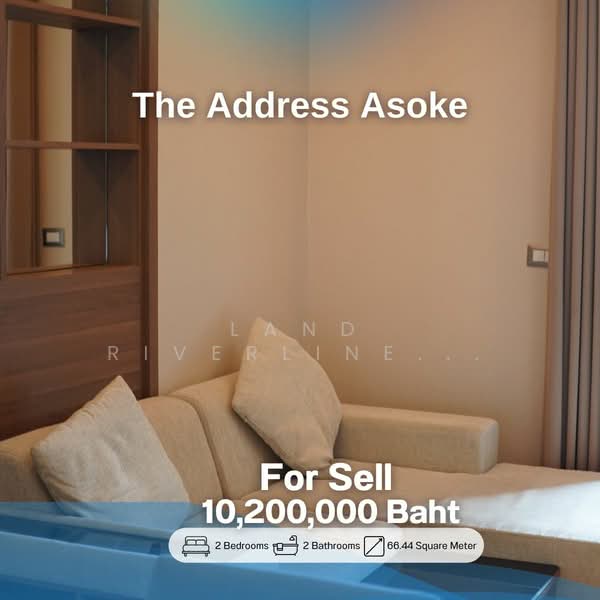 The Address Asoke, Bangkok, 1655 Petchburi Road, Makkasan, Ratchathewi, Bangkok, 2 Bedrooms, 66 sqm, Condo For Sale, by Land Riverline Real Estate, 11781808 - DDproperty.com