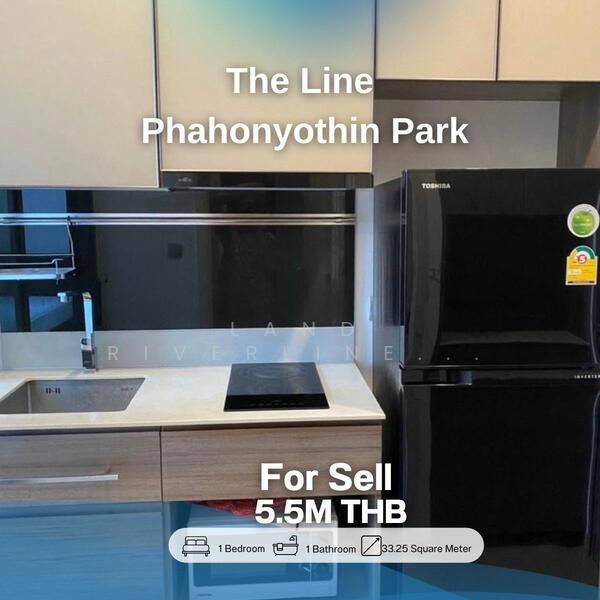 The Line Phahonyothin Park, Bangkok, 1090 Phahonyothin Road, Jom Phon, Chatuchak, Bangkok, 1 Bedroom, 33 sqm, Condo For Sale, by Land Riverline Real Estate, 11781859 - DDproperty.com
