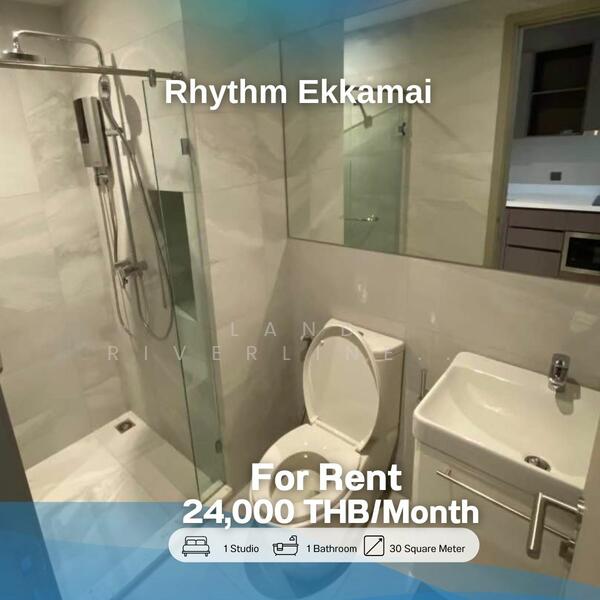 Rhythm Ekkamai, Bangkok, 11 Soi Sukhumvit 63, Khlongtoei Nua, Watthana, Bangkok, Studio, 30 sqm, Condo For Rent, by Land Riverline Real Estate, 11797051 - DDproperty.com