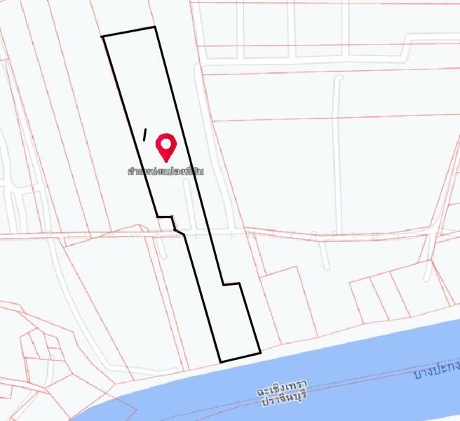 ขาย - ขายที่บ่อบางขนาก 21 ไร่ ติดถ.ลาดยาง ติดแม่น้ำบางปะกง ใกล้ถนน3481 - 1.8 กม., ฉะเชิงเทรา