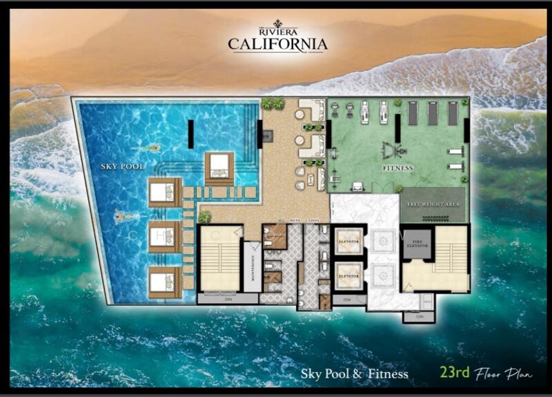 The Riviera California, ชลบุรี, หนองปรือ, บางละมุง, ชลบุรี, 72 ตร.ม., คอนโด ขาย, โดย Arthittaya Chochorkaew, 11798532 - DDproperty.com