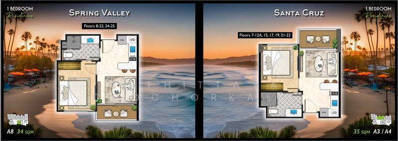 The Riviera California, Chon Buri (Pattaya), Nong Pru, Bang Lamung (Pattaya), Chon Buri (Pattaya), 2 Bedrooms, 72 sqm, Condo For Sale, by Arthittaya Chochorkaew, 11798532 - DDproperty.com