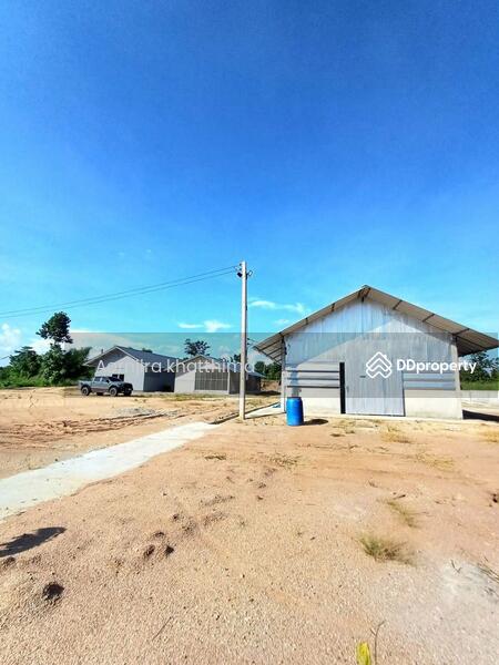 For Sale - S1855 Land for sale/rent with a house and building, next to a rural highway, Lampang Province., Lampang