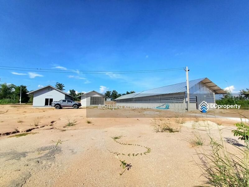 For Sale - S1855 Land for sale/rent with a house and building, next to a rural highway, Lampang Province., Lampang