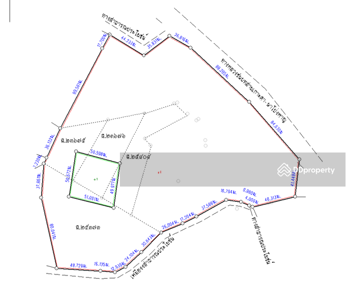 For Sale - S1855 Land for sale/rent with a house and building, next to a rural highway, Lampang Province., Lampang