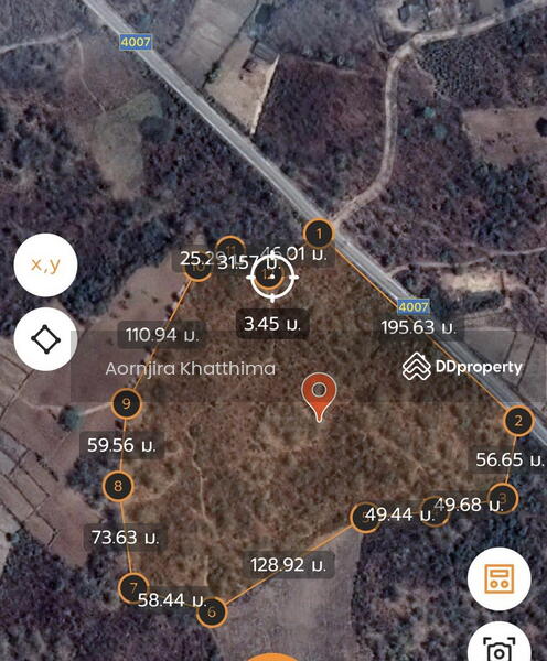 For Sale - S1855 Land for sale/rent with a house and building, next to a rural highway, Lampang Province., Lampang