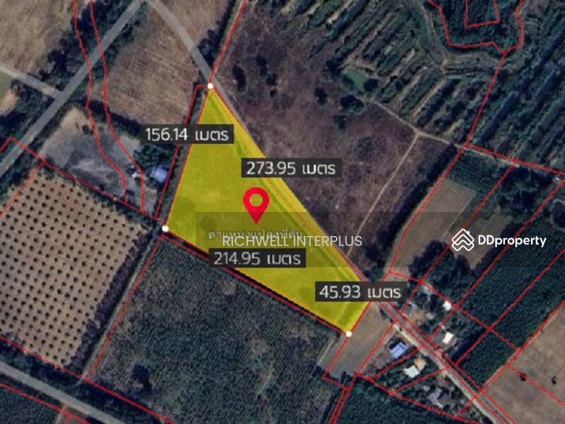 For Sale - Land for sale in Wang Takhian, 12 rai, 195,000 baht per rai, Soi Ban Khlong Rakam School, Prachin Buri