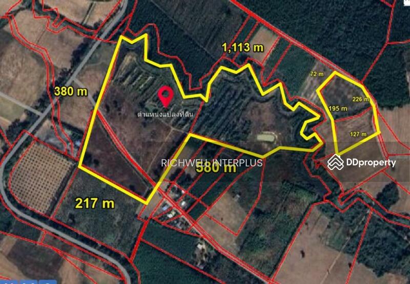 For Sale - Land for sale in Wang Takhian, 103 rai, 150,000 baht per rai, next to the canal,, Prachin Buri