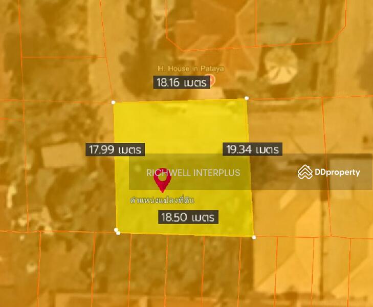 For Sale - Land for sale in South Pattaya, Nongprue, 88 sq m., Soi Tung Klom-Talman 1,, Chon Buri