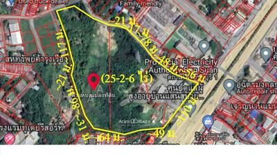ขาย - ขายที่ดินติดถนนเลี่ยงเมืองชลบุรี ผังสีแดง ศูนย์กลางพาณิชยกรรม ใกล้สนามชลบุรี สเตเดี้ยม, ชลบุรี