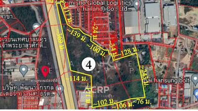 ขาย - ขายที่ดินติดถนนเลียบมอเตอร์เวย์ ใกล้นิคมแหลมฉบัง ผังสีส้ม ทำเลศักยภาพสูง ราคาพิเศษ, ชลบุรี