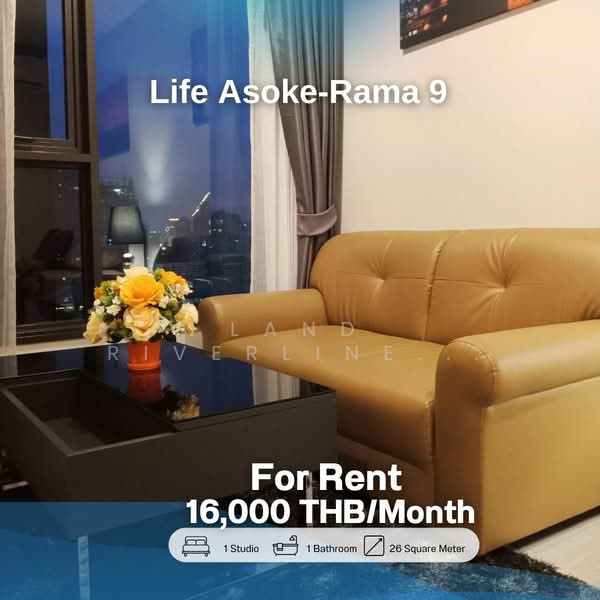 Life Asoke-Rama 9 : ไลฟ์ อโศก พระราม 9, กรุงเทพ, 626 ถนนอโศก-ดินแดง แขวงมักกะสัน เขตราชเทวี กรุงเทพมหานคร, มักกะสัน, ราชเทวี, กรุงเทพ, 26 ตร.ม., คอนโด ให้เช่า, โดย Land Riverline Real Estate, 11805572 - DDproperty.com