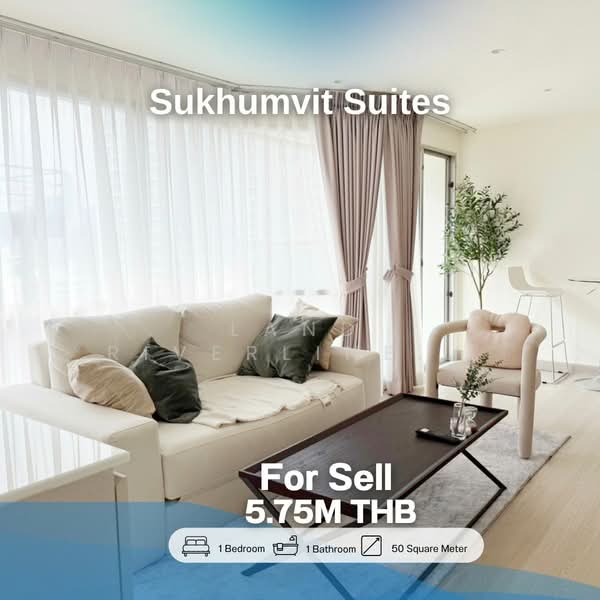 Sukhumvit Suite : สุขุมวิท สวีท, กรุงเทพ, 19 ซอยสุขุมวิท 13, คลองเตยเหนือ, วัฒนา, กรุงเทพ, 50 ตร.ม., คอนโด ขาย, โดย Land Riverline Real Estate, 11805686 - DDproperty.com