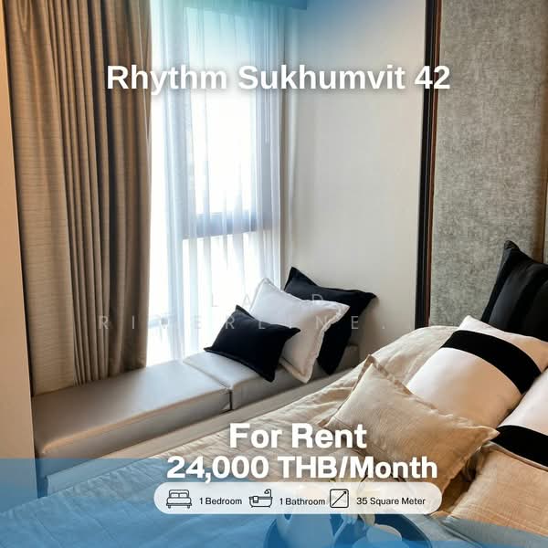 Rhythm Sukhumvit 42 : ริทึ่ม สุขุมวิท 42, กรุงเทพ, ซอยสุขุมวิท 42, พระโขนง, คลองเตย, กรุงเทพ, 35 ตร.ม., คอนโด ให้เช่า, โดย Land Riverline Real Estate, 11805752 - DDproperty.com