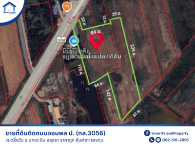 ขาย - ขายที่ดิน ถ.จอมพล ป. ต.ตลิ่งชัน อ.บางปะอิน อยุธยา, พระนครศรีอยุธยา