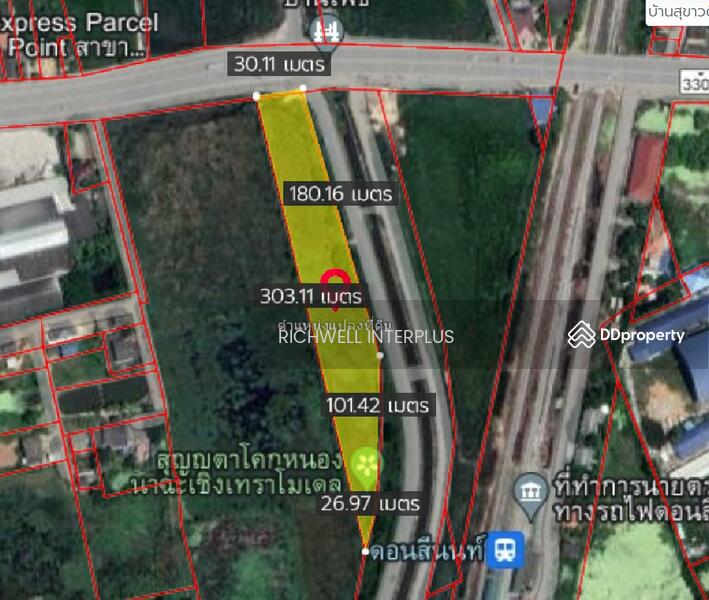 For Sale - Land for sale in Nong Bua, 5 rai, on Road 3122, near Ban Pho Hospital, 2.3 km.,, Chachoengsao