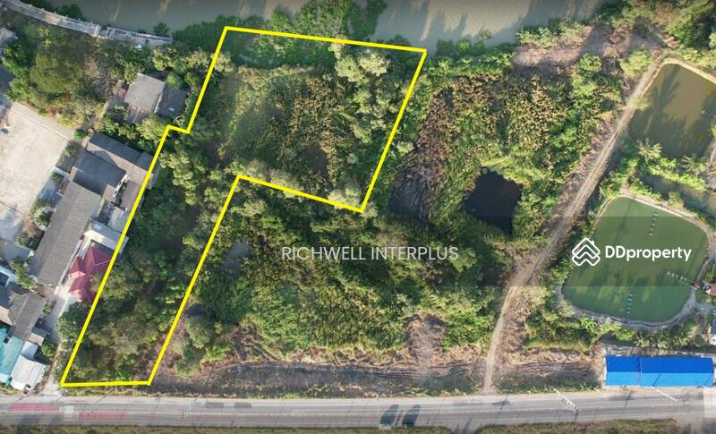 For Sale - Land for sale, 5 rai, next to Bang Pakong River, next to asphalt road, next to Bang Rong School,, Chachoengsao