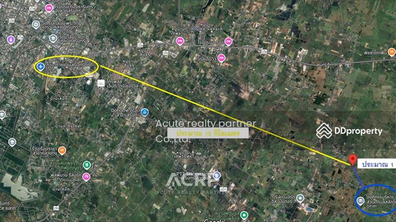 For Sale - Corner large vacant land for sale, 30 rai 2 ngan 35 sq.wah, located in Salakdai, Mueang, Surin., Surin