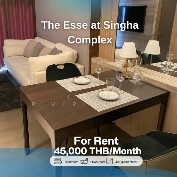 The Esse at Singha Complex, Bangkok, 1788 New Petchaburi Rd, Khlongtoei Nua, Watthana, Bangkok, 1 Bedroom, 48 sqm, Condo For Rent, by Land Riverline Real Estate, 11817779 - DDproperty.com