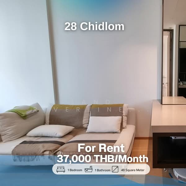 28 Chidlom, Bangkok, 28 Chit Lom Alley, Lumphini, Pathum Wan, Bangkok, 1 Bedroom, 48 sqm, Condo For Rent, by Land Riverline Real Estate, 11819327 - DDproperty.com
