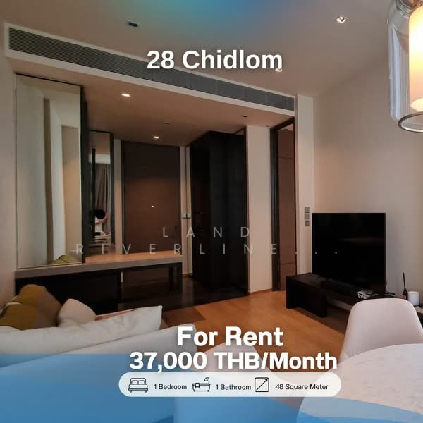 28 Chidlom, Bangkok, 28 Chit Lom Alley, Lumphini, Pathum Wan, Bangkok, 1 Bedroom, 48 sqm, Condo For Rent, by Land Riverline Real Estate, 11819327 - DDproperty.com