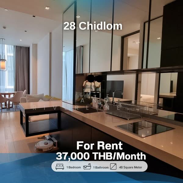 28 Chidlom, Bangkok, 28 Chit Lom Alley, Lumphini, Pathum Wan, Bangkok, 1 Bedroom, 48 sqm, Condo For Rent, by Land Riverline Real Estate, 11819327 - DDproperty.com