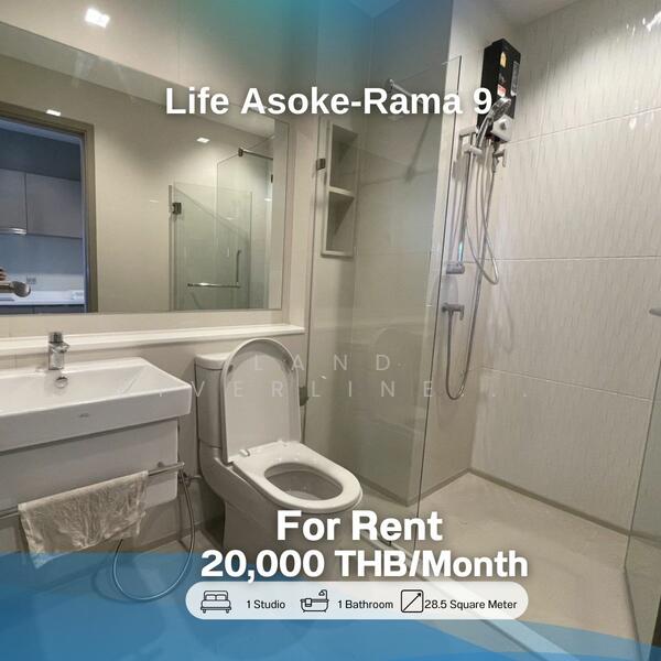 Life Asoke-Rama 9, Bangkok, 626 Asoke-Dindaeng Road, Makkasan, Ratchathewi, Bangkok, Studio, 29 sqm, Condo For Rent, by Land Riverline Real Estate, 11820850 - DDproperty.com
