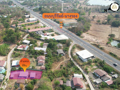 ขาย - ขายที่ดินพร้อมบ้าน 3 หลัง เนื้อที่ 156 ตารางวา ตำบลบ้านบัว อำเภอเมือง จังหวัดบุรีรัมย์ KRUK95050, บุรีรัมย์