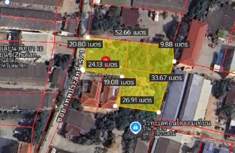 Land for sale in Nongprue, Pattaya, area 1 rai, Soi Thepprasit 5/1, behind Lotus Pattaya,, Chon Buri (Pattaya), Nong Pru, Bang Lamung (Pattaya), Chon Buri (Pattaya), , 1,680 sqm, Land For Sale, by RICHWELL INTERPLUS, 11829449 - DDproperty.com