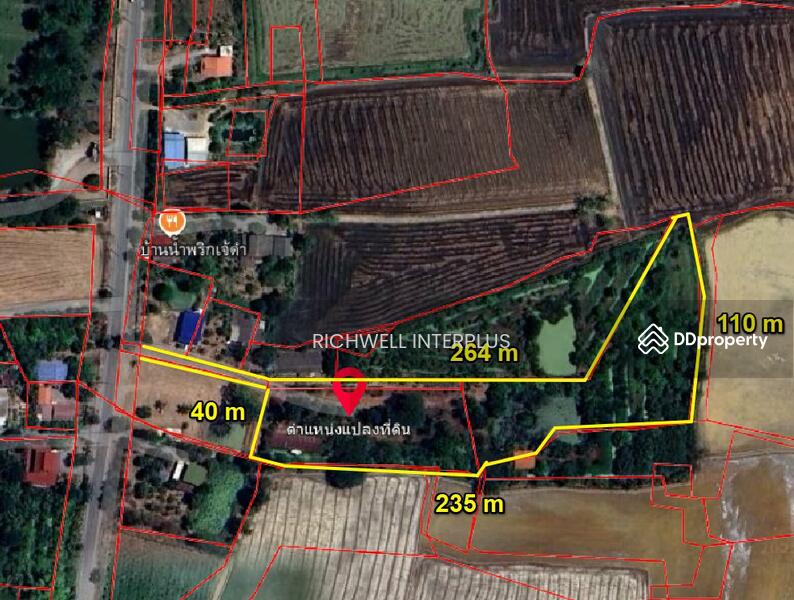 For Sale - House for sale with 6 rai of land, near Bang Ngam Subdistrict Administrative Organization - 3.2 km., Suphan Buri