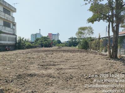 ขาย - ขายที่ดินติดถนนสุขุมวิทใกล้ BTS เคหะ เนื้อที่ 456 ตารางวา, สมุทรปราการ