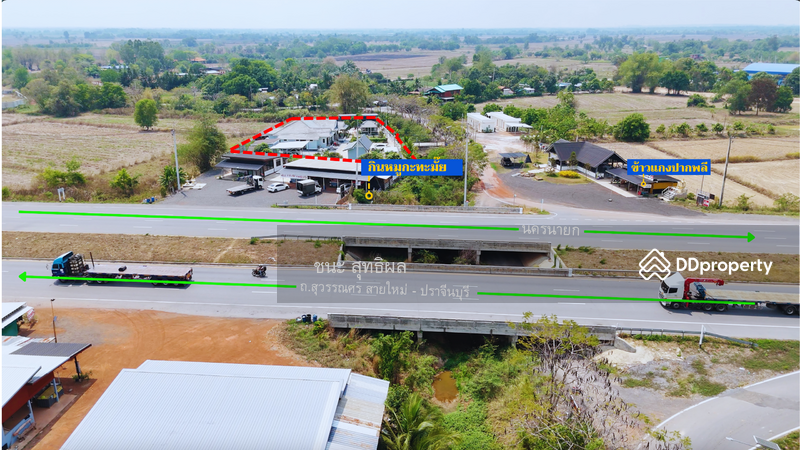 For Sale - Large single-family house, garden style, Pak Phli District, Nakhon Nayok Province, Nakhon Nayok