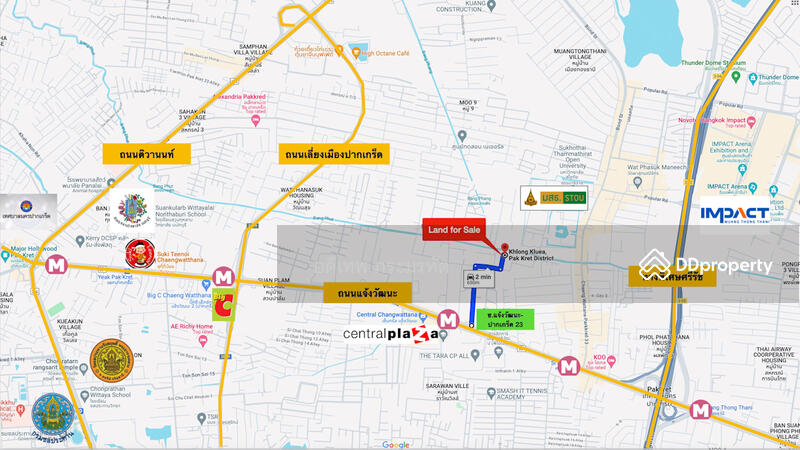 ให้เช่า - M11506 - ที่ดินแจ้งวัฒนะ 23, นนทบุรี