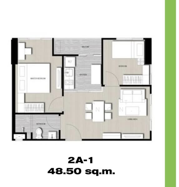 The Base Park East Sukhumvit 77, Bangkok, 99 Soi Pridi Banomyong 2, Phra Kanong Nua, Watthana, Bangkok, 2 Bedrooms, 50 sqm, Condo For Rent, by Techatat Chosoongnern, 11841923 - DDproperty.com