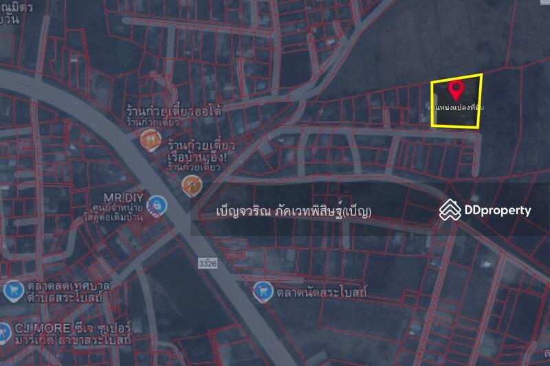 For Sale - DD-733633 Land in Sarabot, 2 rai 238 sq w, Lopburi, near Sarabot Municipality Fresh Market, Lop Buri