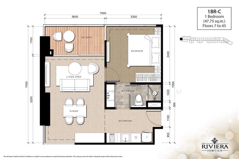 For Sale - The Riviera Jomtien, Chon Buri (Pattaya)