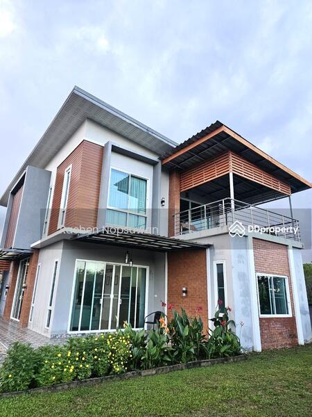 For Sale - 2-storey detached house with land, Ban Phru, for sale 5.5 million baht, Songkhla