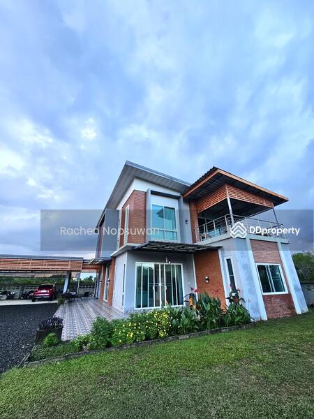 For Sale - 2-storey detached house with land, Ban Phru, for sale 5.5 million baht, Songkhla