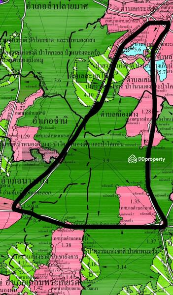 For Sale - Land for sale, empty land, rice field next to Wat Prachasamnuk, connecting to Buriram Province, 152, Buri Ram