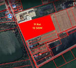 ที่ดิน 11 ไร่ ทำเลดีในสามโคก ปทุมธานี ตารางวาละ 5,500บาท, ปทุมธานี