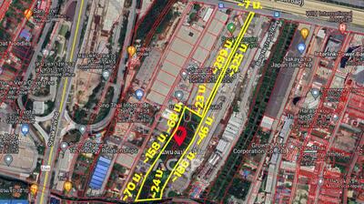 ขาย - ขายที่ดินแปลงใหญ่ ติดถนนบางนา-ตราด ใกล้สถานีรถไฟฟ้าศรีเอี่ยม, กรุงเทพ