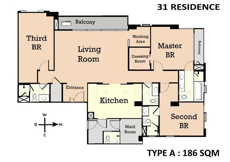 ให้เช่า - 31 Residence : 31 เรสซิเดนซ์, กรุงเทพ