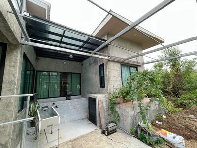 ขาย - ขายบ้านเดี่ยว 1 ชั้น ทรงโมเดิร์น 400 ตรว 2 นอน มีสระว่ายน้ำ ตำบลบ้านกลับ อำเภอหนองโดน จังหวัดสระบุรี, สระบุรี