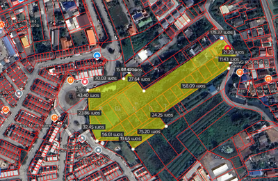 ขาย - ที่ดินใกล้โรงเรียนวัดบางพูน อำเภอเมือง จังหวัดปทุมธานี เนื้อที่ 12 ไร่ 1 งาน 47 ตารางวา, ปทุมธานี