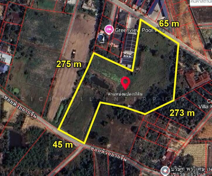 Land for sale in Huai Yai, Pattaya, 9 rai, divided into 4-5 rai, adjacent to 2 roads,, Chon Buri (Pattaya), Huai Yai, Bang Lamung (Pattaya), Chon Buri (Pattaya), , 15,012 sqm, Land For Sale, by RICHWELL INTERPLUS, 11866860 - DDproperty.com