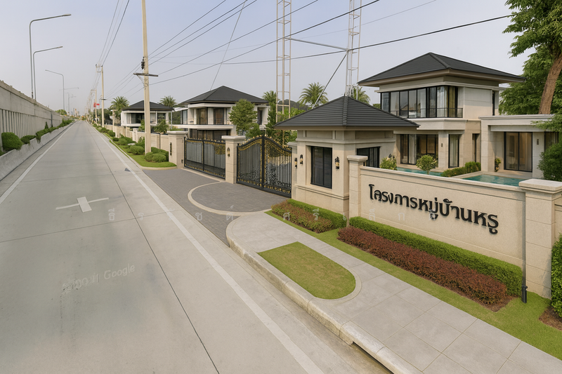 ภาพจำลอง หมู่บ้าน บนที่ดิน